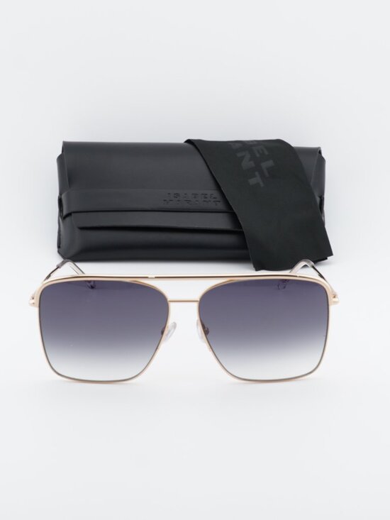 Isabel Marant IM 0118/S 0000 9O Square Sunglasses - Gold / Grey main image 9